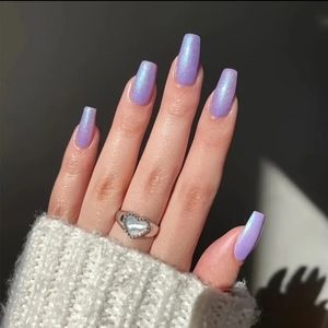 Purple Press-on Nail Set